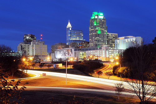  &quot;Downtown Raleigh at night - January 2012.&quot; Raleigh, North Carolina, US, December 29, 2011. Available from: Flickr Commons NCDOT. 