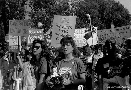 Duke Yearlook. &quot;Women's Rights Demonstration, 13 November 1989.&quot; 